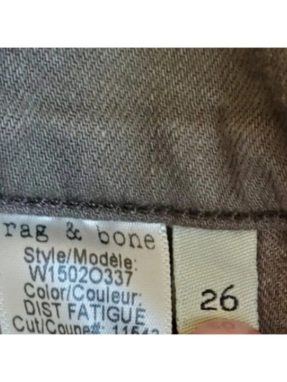 Rag and bone Olive green skinny jeans